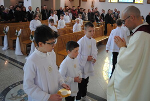 Rocznicowa Msza Święta dzieci komunijnych