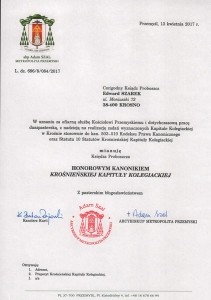 9 czerwca 2017 - Instalacja nowych członków Krośnieńskiej Kapituły