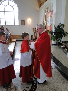 Błogosławieństwo nowych ministrantów