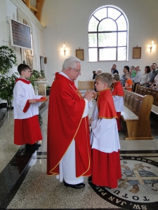Błogosławieństwo nowych ministrantów