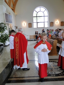 Błogosławieństwo nowych ministrantów
