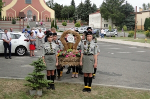 Poświęcenie kapliczki z Chrystusem Frasobliwym