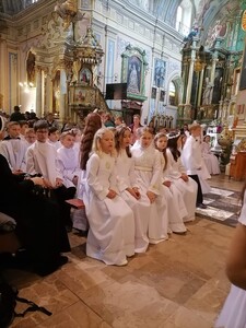 Dzieci z pielgrzymką u Matki Bożej Kalwaryjskiej