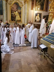 Dzieci z pielgrzymką u Matki Bożej Kalwaryjskiej