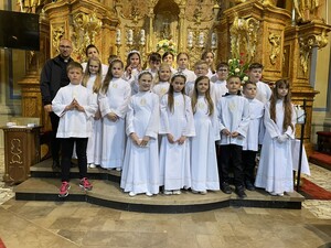 Dzieci z pielgrzymką u Matki Bożej Kalwaryjskiej