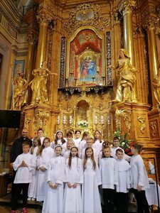 Dzieci z pielgrzymką u Matki Bożej Kalwaryjskiej