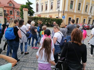 Dzieci z pielgrzymką u Matki Bożej Kalwaryjskiej