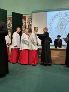 Błogosławieństwo nowych ceremoniarzy
