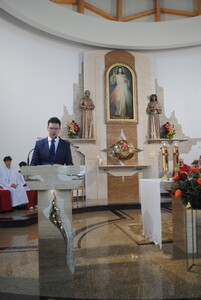 Pierwsza Msza Święta w rodzinnej parafii