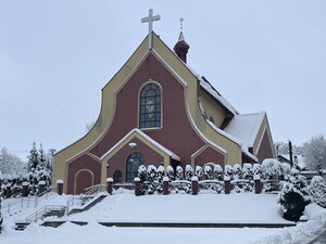 Pierwszy śnieg na Białobrzegach
