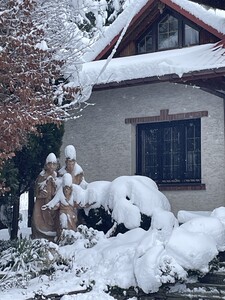 Pierwszy śnieg na Białobrzegach