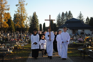 Wspólna modlitwa na krośnieńskim cmentarzu